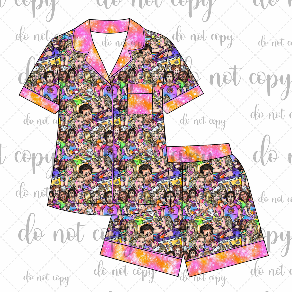 PRE-SALE: April Women’s Button Down Shorts Set
