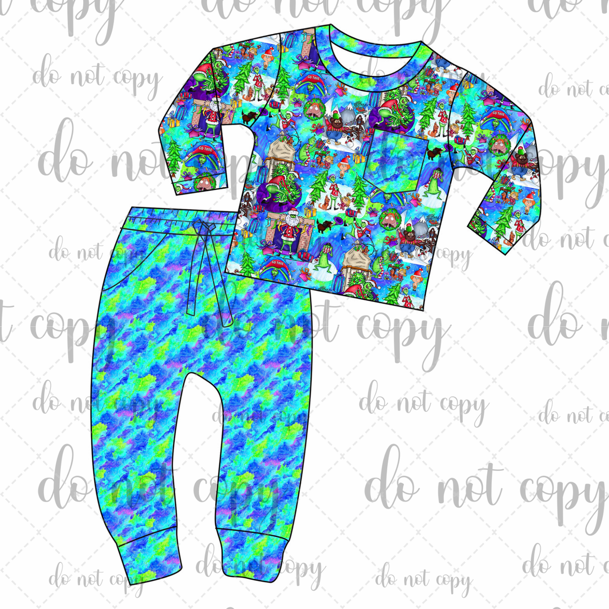 PRE-SALE: Mean, Green, and Merry Bamboo Daywear Jogger Set